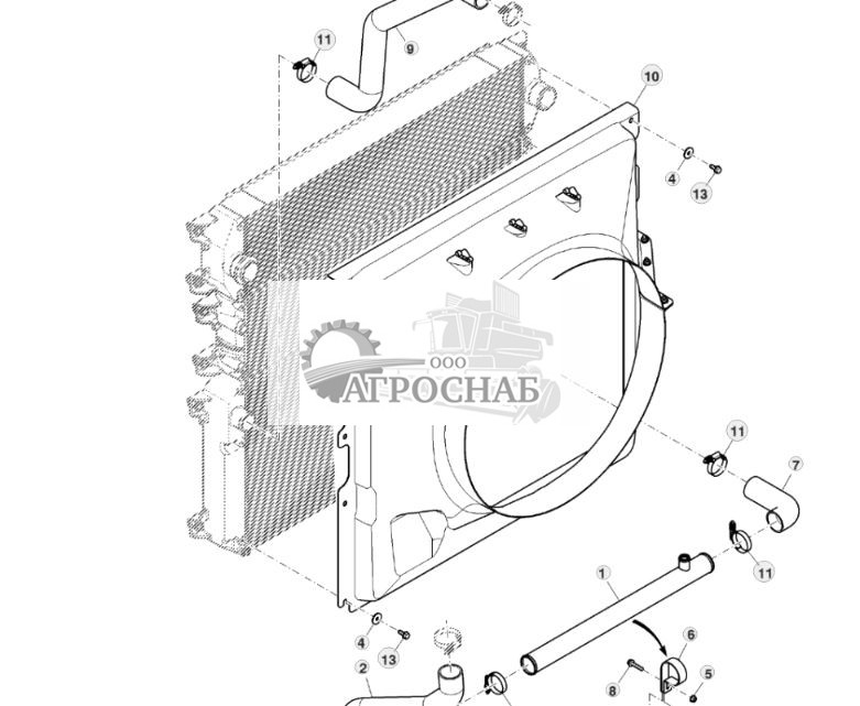 Шланги и кожух радиатора, Final Tier 4 - ST822156 1114.jpg